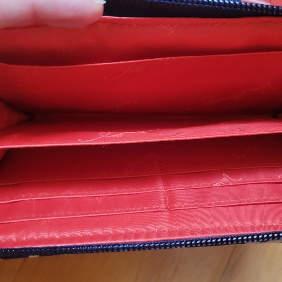 Vera Bradley Blue Turnlock Wallet - Picture 6 of 11